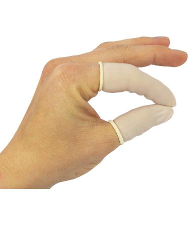 Romed Powdered Latex Finger Cots - Size M (100 Pieces) | Perfect for Hygiene & Dexterity | Shop Internationally - Buy Online on GoSupps.com