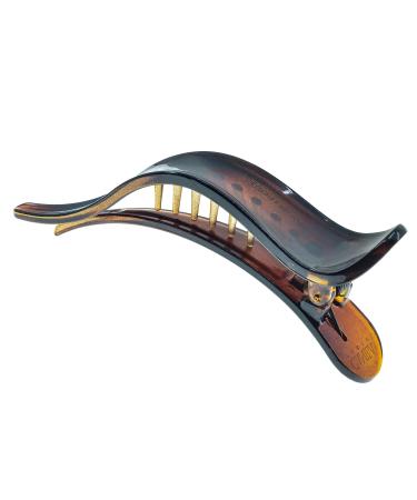Camila Paris CP922 French Hair Clip for Women  Alligator Clip  Duckbill Girls Hair Claw Clips Jaw Fashion Durable and Styling Hair Accessories for Women  Strong Hold No Slip Grip  Made in France Tortoise Shell