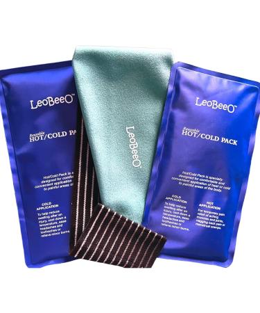 LeoBeeo Hot Cold Gel Pack - Reusable Hot & Cold Therapy Wrap for Injury Recovery, Joint & Muscle Pain Relief - Microwavable - Buy Online on GoSupps.com