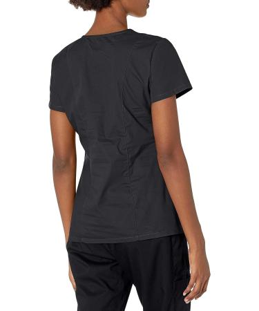 Dickies EDS Signature Scrubs 85906 Women's V-Neck Top, Medium Black - Buy Online on GoSupps.com