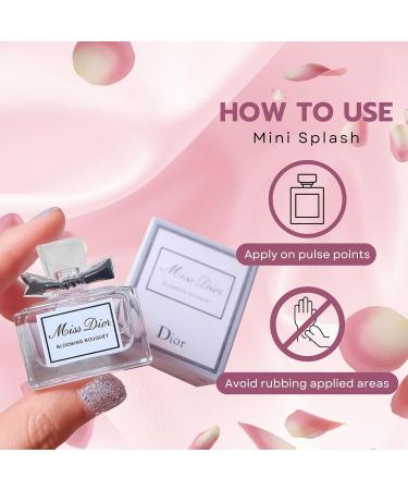 Miss Dior Blooming Bouquet by Christian Dior Womens Travel Size EDT 0.17 oz Splash 0.17 Fl Oz (Pack of 1) - Buy Online on GoSupps.com