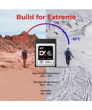 Silicon Power 256GB Cinema EX CFexpress Type B Memory Card | Up to 1700MB/s Read | 300MB/s Min Sustained Write Speed - Buy Online on GoSupps.com