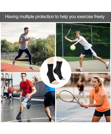 4 Pairs Neuro Socks for Men and Women Compression Socks Medical Neuropathy Socks Plantar Fasciitis Socks Sprained Ankle Support Breathable Anti-Slip Foot Support Brace for Pain Relief S/M Black White - Buy Online on GoSupps.com