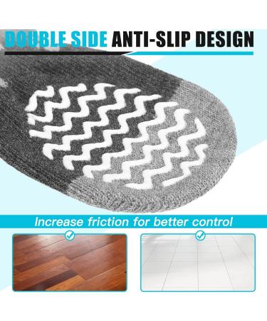 Expawlorer Non-Slip Dog Socks - 2 Pairs of Double-Sided Paw Protection for Hardwood Floors - Large Anthracite/Ash - Buy Online on GoSupps.com