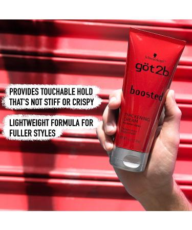 Got2b Boosted Thickening Cream 6 oz - Add Volume and Texture to Your Hair - Buy Online on GoSupps.com