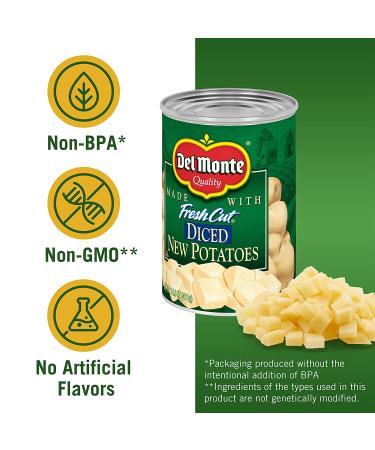 Del Monte Diced New Potatoes 14.5 oz - Convenient and Delicious Side Dish - Buy Online on GoSupps.com
