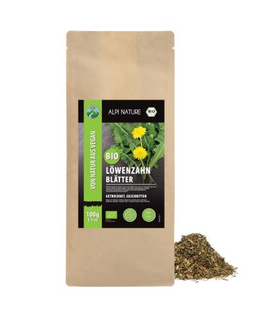 Alpi Investment OOD Alpi Nature Organic dandelion tea 100 g organic dandelion leaves cut dandelion dried dandelion leaves from wild collection dandelion tea organic