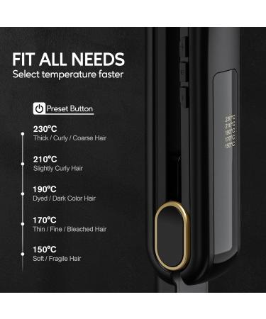 Terviiix Professional 24K Titanium Hair Crimper for Texture & Volume - 1 Inch, Dual Voltage, Auto Off - Buy Online on GoSupps.com