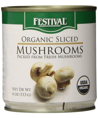instecho Festival Organic Sliced Mushrooms, 4 Ounce (Pack of 12), Pink