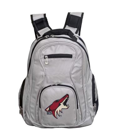 Denco NHL Voyager Laptop Backpack, 19-inches, Grey Arizona Coyotes