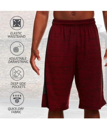 Men's Athletic Basketball Shorts 5-Pack - Gym Workout and Running Sports Shorts - Buy Online on GoSupps.com