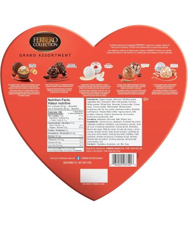 FERRERO COLLECTION GRAND ASSORTMENT Fine Assorted Chocolates and Confections Valentines Gift Box 20 Confections 205 g 20 pieces - Buy Online on GoSupps.com
