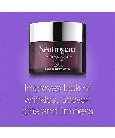 Neutrogena Triple Age Repair Anti-Aging Moisturizer with SPF 25, Vitamin C, Shea Butter - 1.7 oz - Buy Online on GoSupps.com