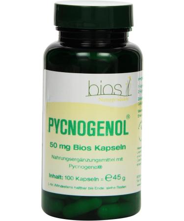 Bios Pycnogenol 50 mg - Powerful Antioxidant Supplement 100 Capsules (1 x 45g) - Shop Internationally! - Buy Online on GoSupps.com