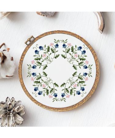 Pllieay 3 Pieces 6.9inch Embroidery Hoops - Imitated Wood Circle Cross Stitch Hoops for Art, Craft, Sewing - Buy Online on GoSupps.com