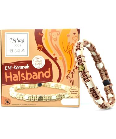 Custom EM Ceramic Collar for Dogs & Cats - Made to Measure US Paracord (51-60 cm Bordeaux Red) - International Shipping Available - Buy Online on GoSupps.com