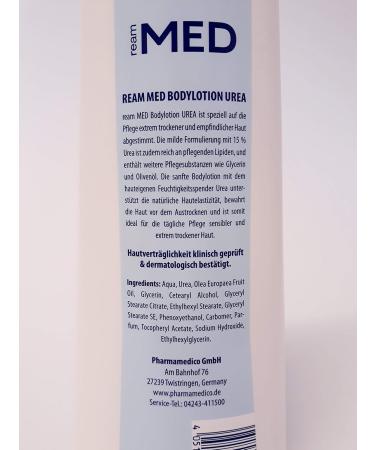 Ream Med Body Lotion 400 ml - 15% Urea for Intensive Moisturizing - International Shipping Available - Buy Online on GoSupps.com