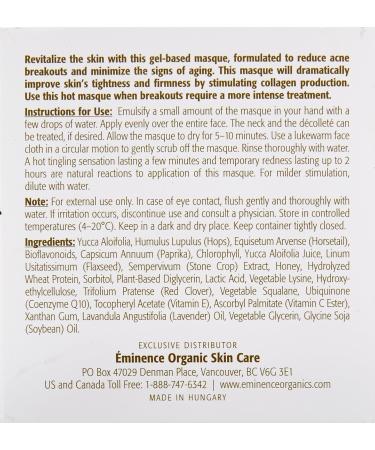 Eminence Eight Greens Hot Phyto Masque - Revitalize Skin | 2 Ounce | International Shipping Available - Buy Online on GoSupps.com