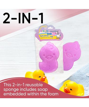 Taio Bubblegum Scented Bath Time Soap Sponge for Kids - Gentle Cleansing Wash for All Skin Types - Fun Bathroom Set with Unique Fragrance - Buy Online on GoSupps.com