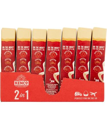 Kenco 2 in 1 Smooth White Instant Coffee Sachets 5x14g (Pack of 14 Total 35 Sachets 490g) - Buy Online on GoSupps.com