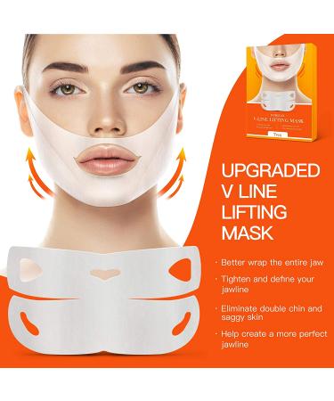 Nubical V Line Lifting Mask - 7 Piece Set for Double Chin Reduction and Face Slimming - V Shaped Lift Tape in Orange - Buy Online on GoSupps.com