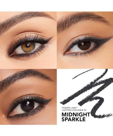 Buxom Power Line Eyeliner - Waterproof & Smudge Proof Creamy Retractable Eye Liner with Bladed Tip & Built-In Brush | Midnight Sparkle - International Shipping Available - Buy Online on GoSupps.com
