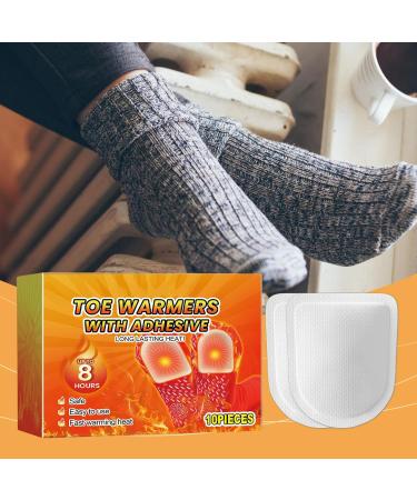 HIOPOIUYT Toe Warmer Pad For Cold Feet Relief 8Hour Heat Thin And Comfortable Toe Warmers Heat Pad 10PCS Bag - Buy Online on GoSupps.com