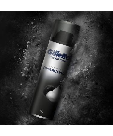 G.illette Pre Shave foam | Charcoal | 196 gm - Buy Online on GoSupps.com