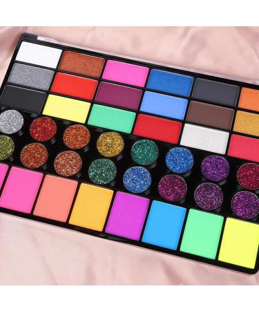  Yhsioaklo Face Makeup | Face Makeup with 42 Colors and Cream - Face and Body Paint for Men and Women for Parties Theater and Costumes - Buy Online on GoSupps.com