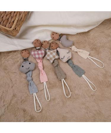 Practical Cotton Nipple Holder & Pacifier Clip Chain | Elegant Star & Moon Baby Fitness Toys - M167 - Buy Online on GoSupps.com