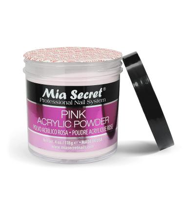 Mia Secret Pink Acrylic Powder 4 oz. - Professional-Grade Nail Enhancement Powder - Buy Online on GoSupps.com