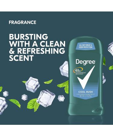 Degree Men Cool Rush Antiperspirant Deodorant 2.7 oz - 48-Hour Sweat & Odor Protection - Buy Online on GoSupps.com