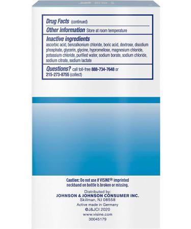 Visine Dry Eye Relief Lubricant Eye Drops Twin Pack - 0.5 fl. oz x 2 | Soothes Dry, Gritty Eyes with Polyethylene Glycol 400 | Moisturizing Formula Mimics Real Tears - Buy Online on GoSupps.com