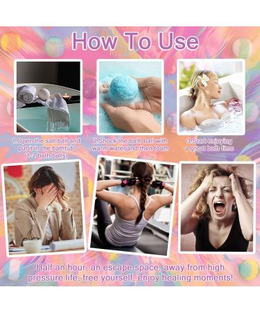 McNory Bath Bombs Gift Set - 12 Foaming Bath Balls with Essential Oils | Perfect for Valentine's Day & Christmas Spa Gifts - Buy Online on GoSupps.com