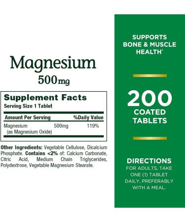 Nature's Bounty Vitamin B12 1000mcg + Zinc 50mg + Magnesium 500mg | 200 Ct 250 Caplets | Pack of 1 - Buy Online on GoSupps.com
