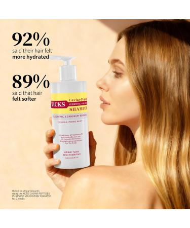 Caviar Peptide Cleansing Volumizing Shampoo Oil Control & Dandruff Removal AntiItch & Cooling Relief Enriched with Caviar & Peppermint Oil for All Hair Types 500ml169floz - Buy Online on GoSupps.com