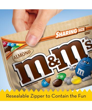 M&M'S Almond Chocolate Candy | 9.3-Ounce Sharing Size Bag - Buy Online on GoSupps.com