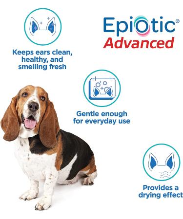 Virbac EPIOTIC Advanced Ear Cleanser 8 oz - Vet-Recommended for Dogs & Cats | Ear Cleaning & Grooming | No Sting Formula | Removes Debris & Wax | Package May Vary - Buy Online on GoSupps.com