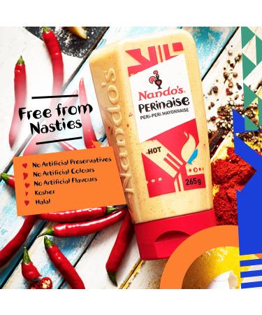 Nando's Hot Perinaise Peri-Peri Mayonnaise 465g - Buy Online on GoSupps.com