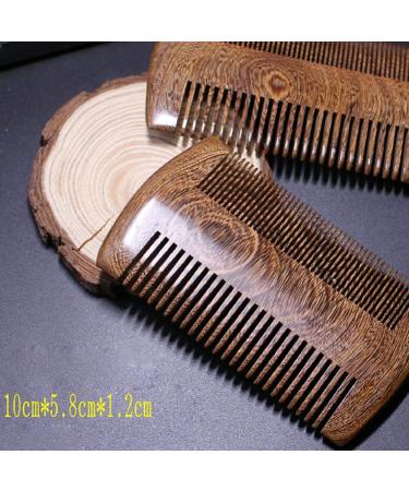 Comb Vintage Sandalwood Comb Gold Wire Sandalwood Bar Comb Handmade Beard&Hair Combs for Women Natural Beautiful Wood Tooth wooden comb - Buy Online on GoSupps.com