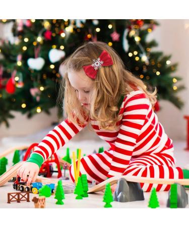 Beaupretty 4pcs Christmas Hair Clips - Santin Snowflake Loop Clips for Women & Girls | Festive Hair Accessories - Buy Online on GoSupps.com