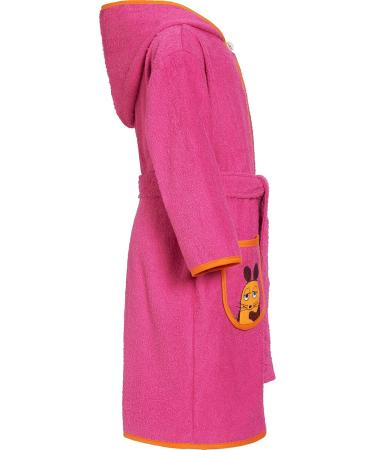 Playshoes Unisex Children's Terry Cloth Bathrobe Dressing Gown 74-80 Pink - The Mouse | International Shipping Available - Buy Online on GoSupps.com
