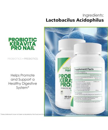 Keravita Pro Nail - Probiotic Immune Support for Fungus Defense & Clear Nails - Healthy Gut Microbiome Aid - Buy Online on GoSupps.com