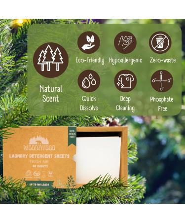 Eco-Friendly Laundry Detergent Sheets - Hypoallergenic Plant-Based Formula for Sensitive Skin | 80 Sheets 160 Loads - Buy Online on GoSupps.com