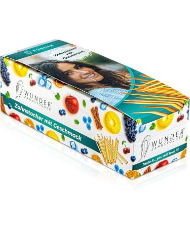 Wunder Toothpick Display (6-Pack) - Flavorful Plastic-Free Chewing Gum for Fresh Breath & Smoking Cessation - Sugar-Free Peach/Ice - Buy Online on GoSupps.com