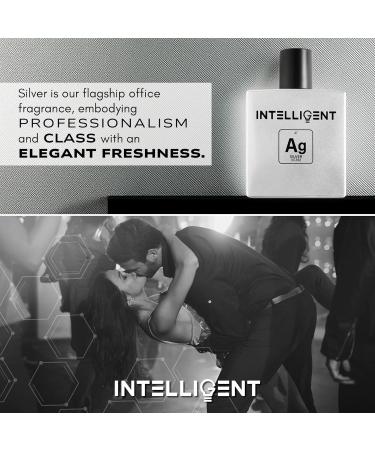 Intelligent Silver | Clean Collected and Sophisticated | Extrait de Parfum for Men | 3.4 Fl Oz (100 mL) - Buy Online on GoSupps.com