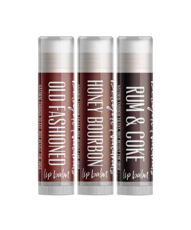 Dark Cocktails Lip Balm Gift Set - Old Fashioned Honey Bourbon and Rum & Coke