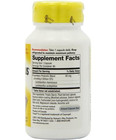 Nature's Way Primadophilus 5 Billion Probiotic - 90 Capsules for Digestive Health - Buy Online on GoSupps.com