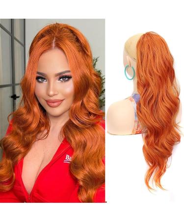 Ponytail Extension 24Inch Long Natural Wavy Drawstring Pony tail for Women Synthetic Heat Resistant Hairpiece for Daily Use part Ponytail Extension Ponytail Hair Extension(PT106-118) 24inches PT106-118 - Buy Online on GoSupps.com