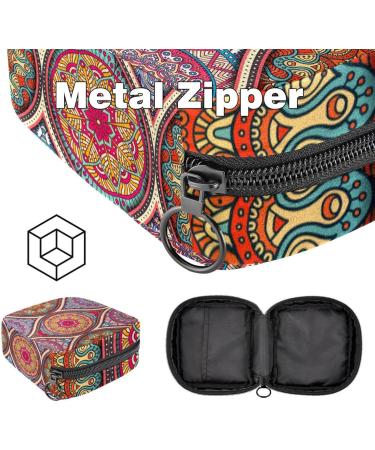 Shop Aesthetic Women's Portable Binding Bags | Menstrual Cup & Pad Bags for Teens | Mandala Design - Buy Online on GoSupps.com